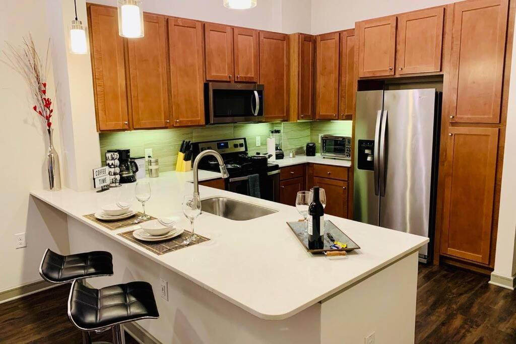 Appartamento New Apart Downtown - 5Min Stadium/Parks/Museum Houston Esterno foto